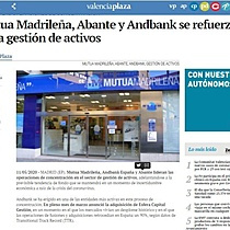 Mutua Madrilea, Abante y Andbank se refuerzan en la gestin de activos